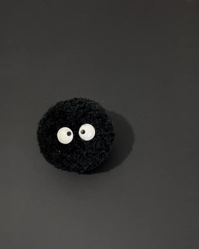 Black Pom-Pom Doll