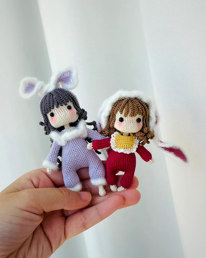 Bunny-Eared Doll Duo