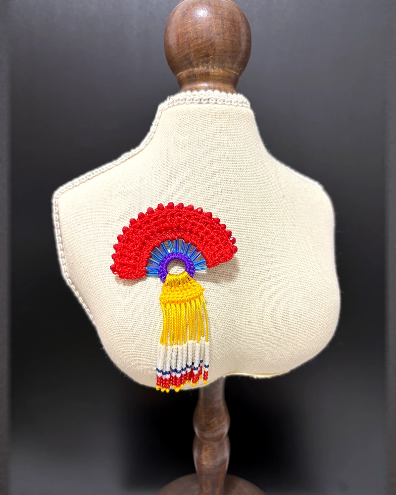 Fan and Long-tassel Necklace
