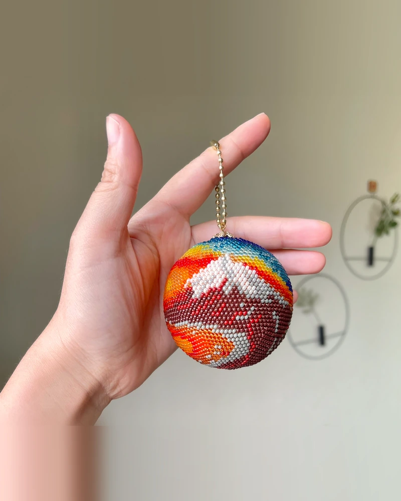 Mount Fuji Beaded Charm