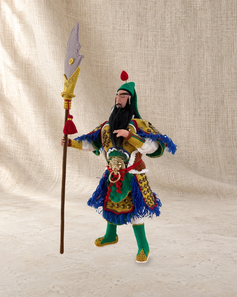 Crocheted Guan Yu
