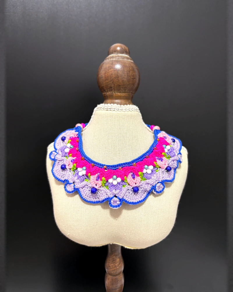 Pink Floral Collar