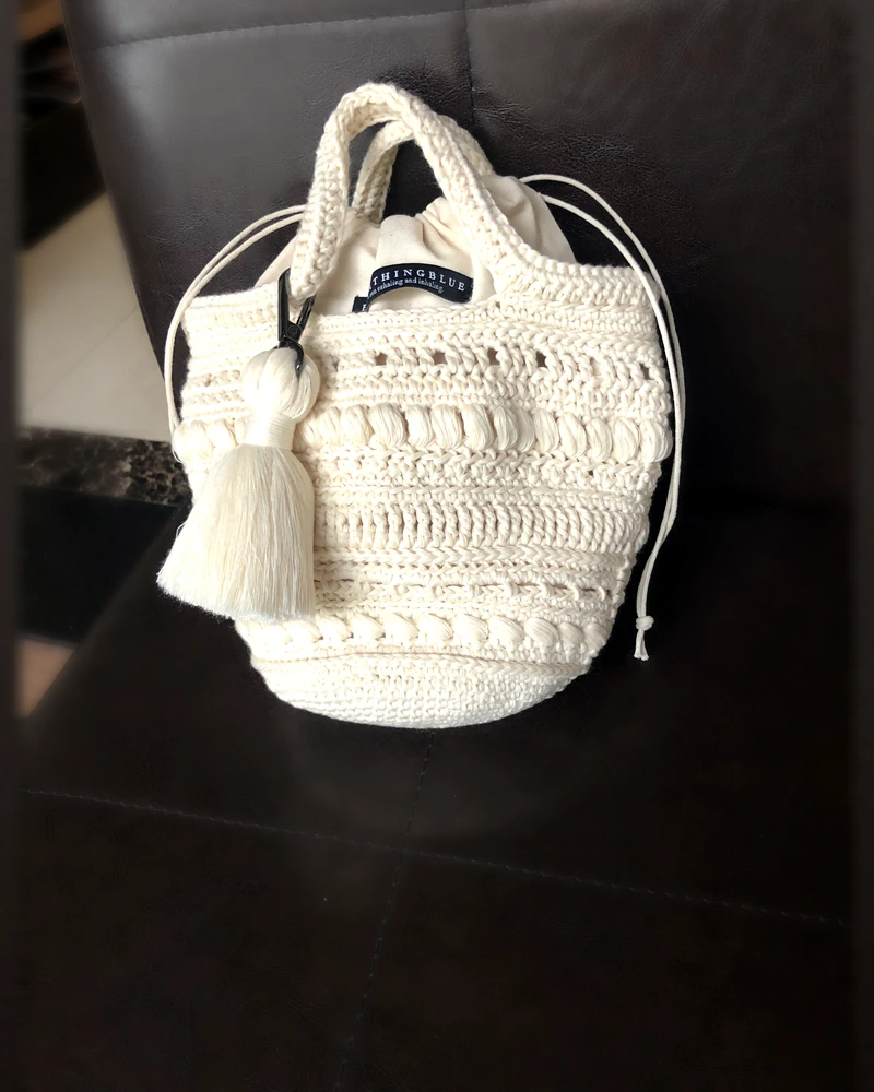White Crochet Bag